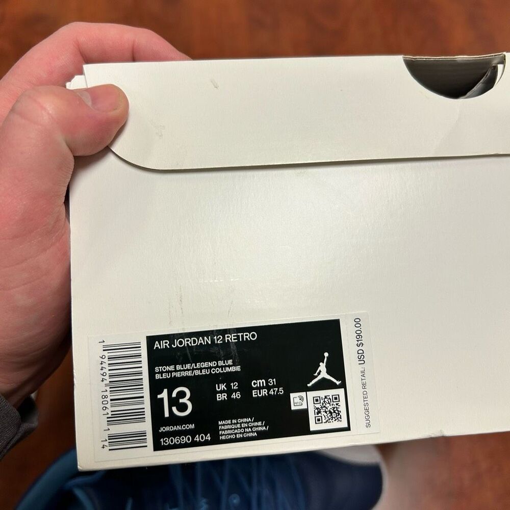 Jordan 12 indigo size 13 with box - Picture 10 of 11